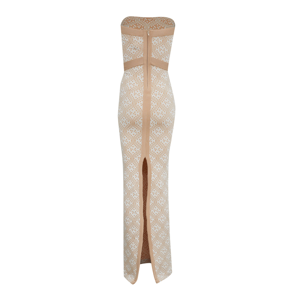 Vestido Lolitta Longo Bege Tam M BR