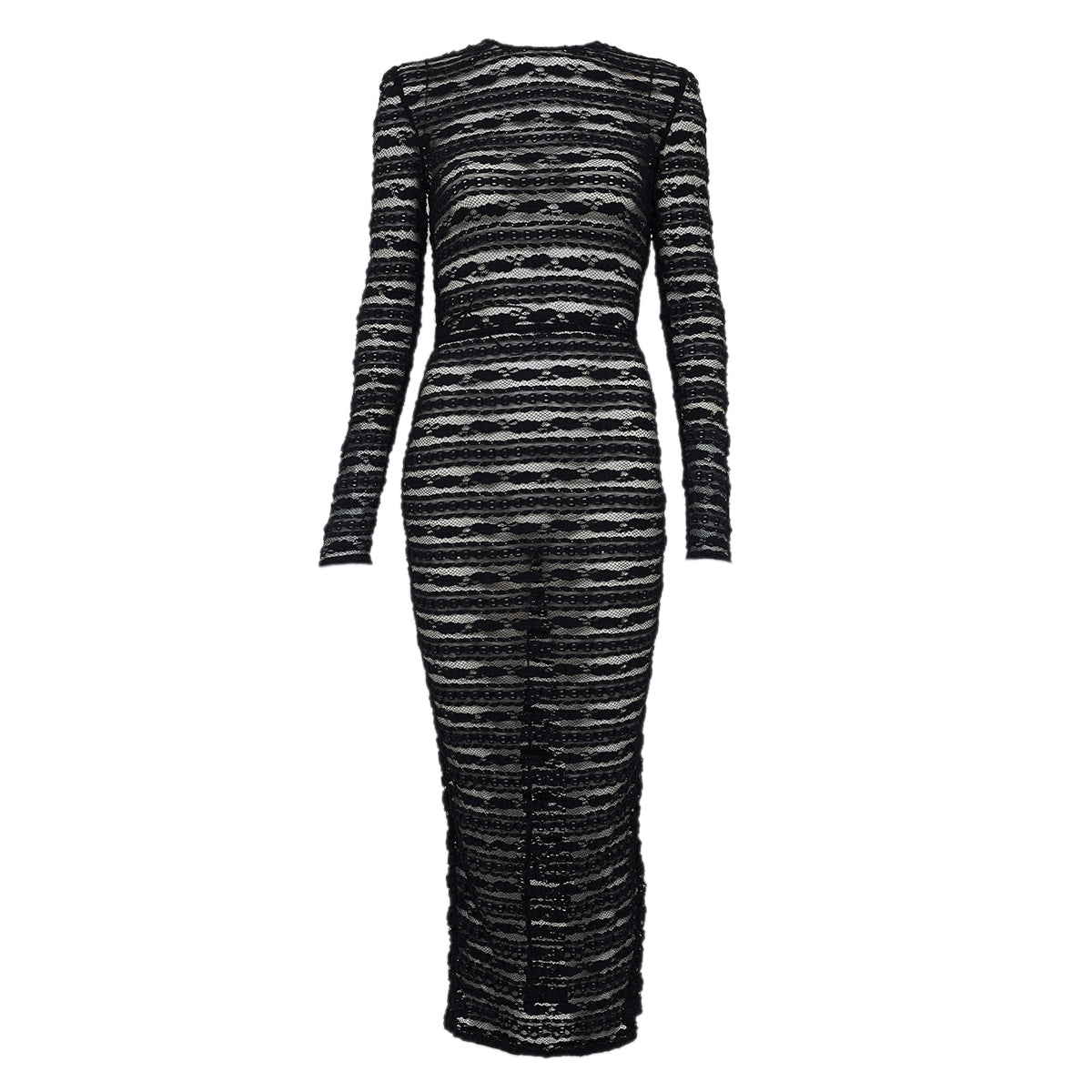 Vestido Dolce  & Gabbana Renda Preto Tam. PP/P Br