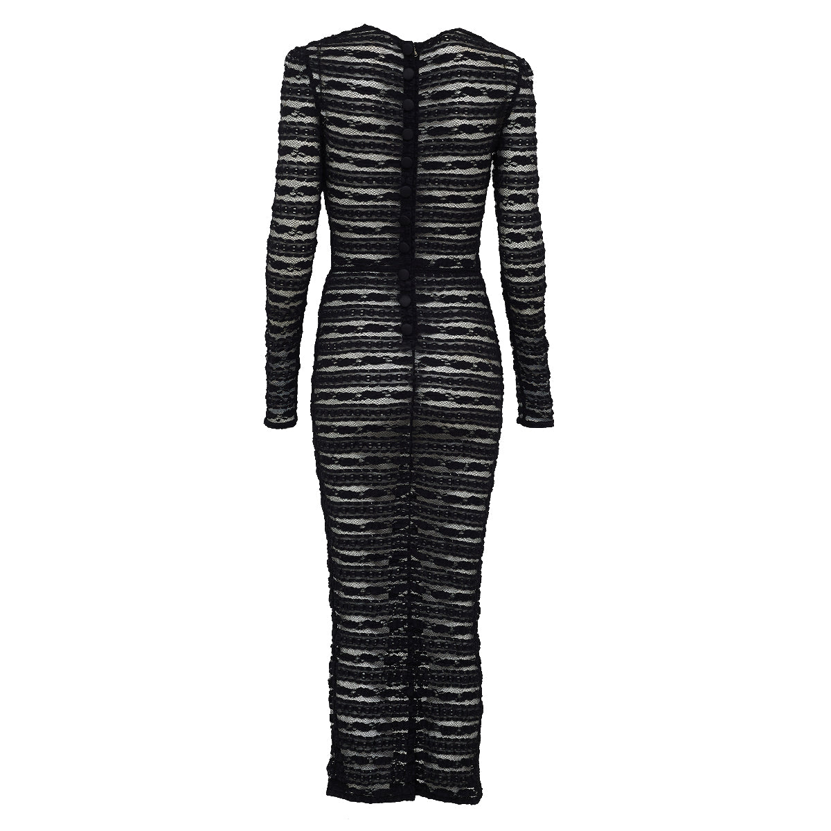 Vestido Dolce  & Gabbana Renda Preto Tam. PP/P Br