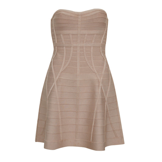 Vestido Herve Leger Rosa Tomara Que Caia Tam P Br