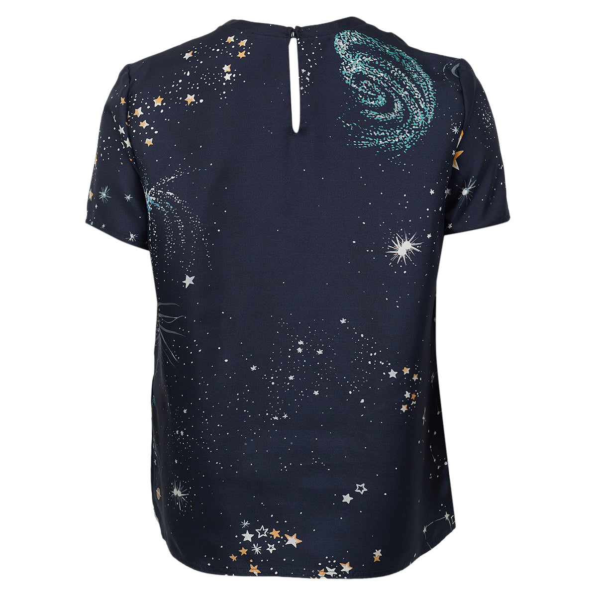 Blusa Valentino Planetas Azul Tam PP BR