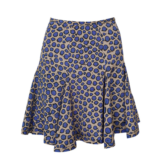 Saia Fendi Estampa Bolinha Azul Tam 38 Br