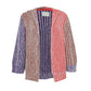 Casaco Paula Raia Tricot Roxo e Terracota Tam P Br