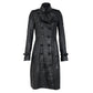 Casaco Sobretudo Burberry Couro Preto Tam 38 Br