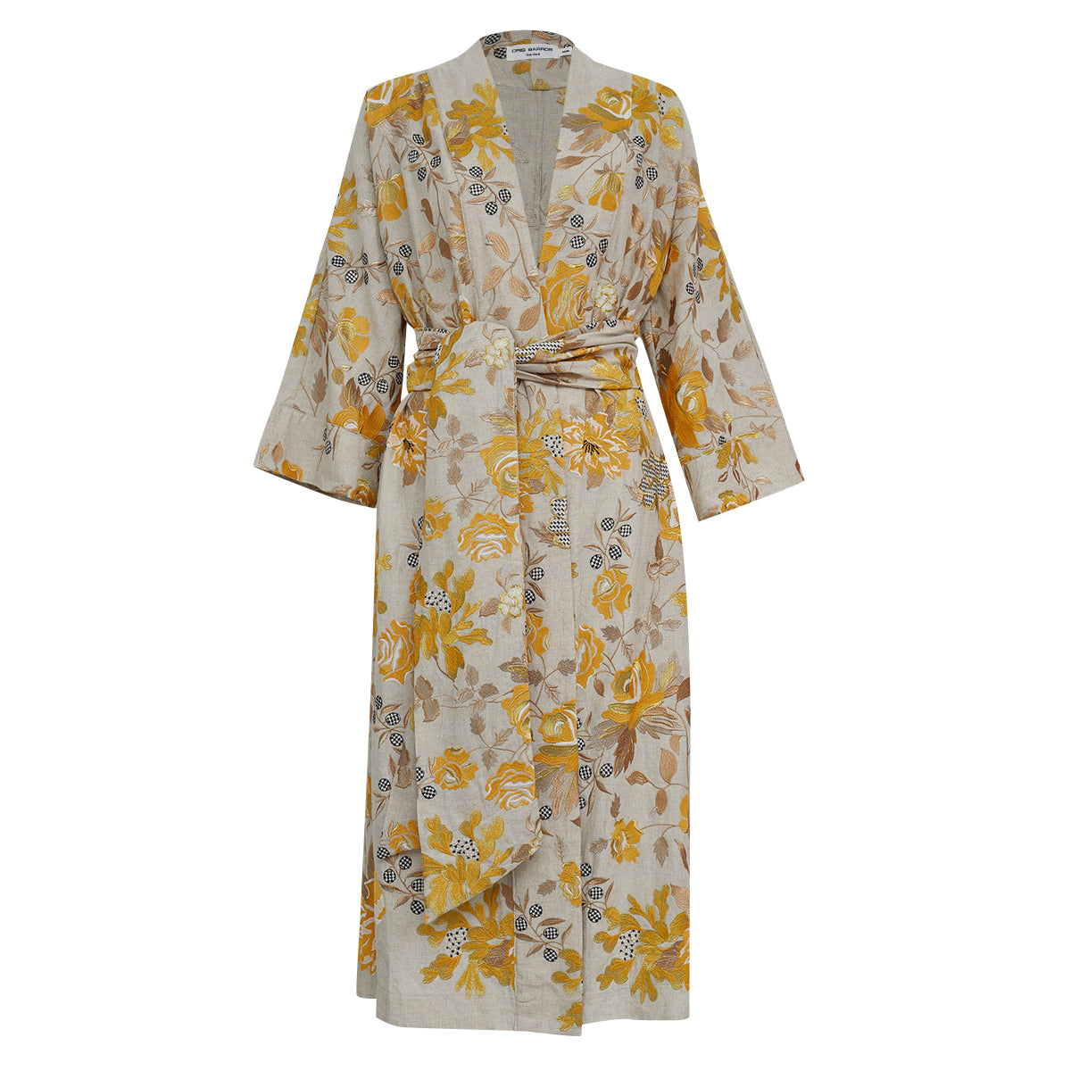 Vestido Cris Barros Floral Bodado Tam M Br