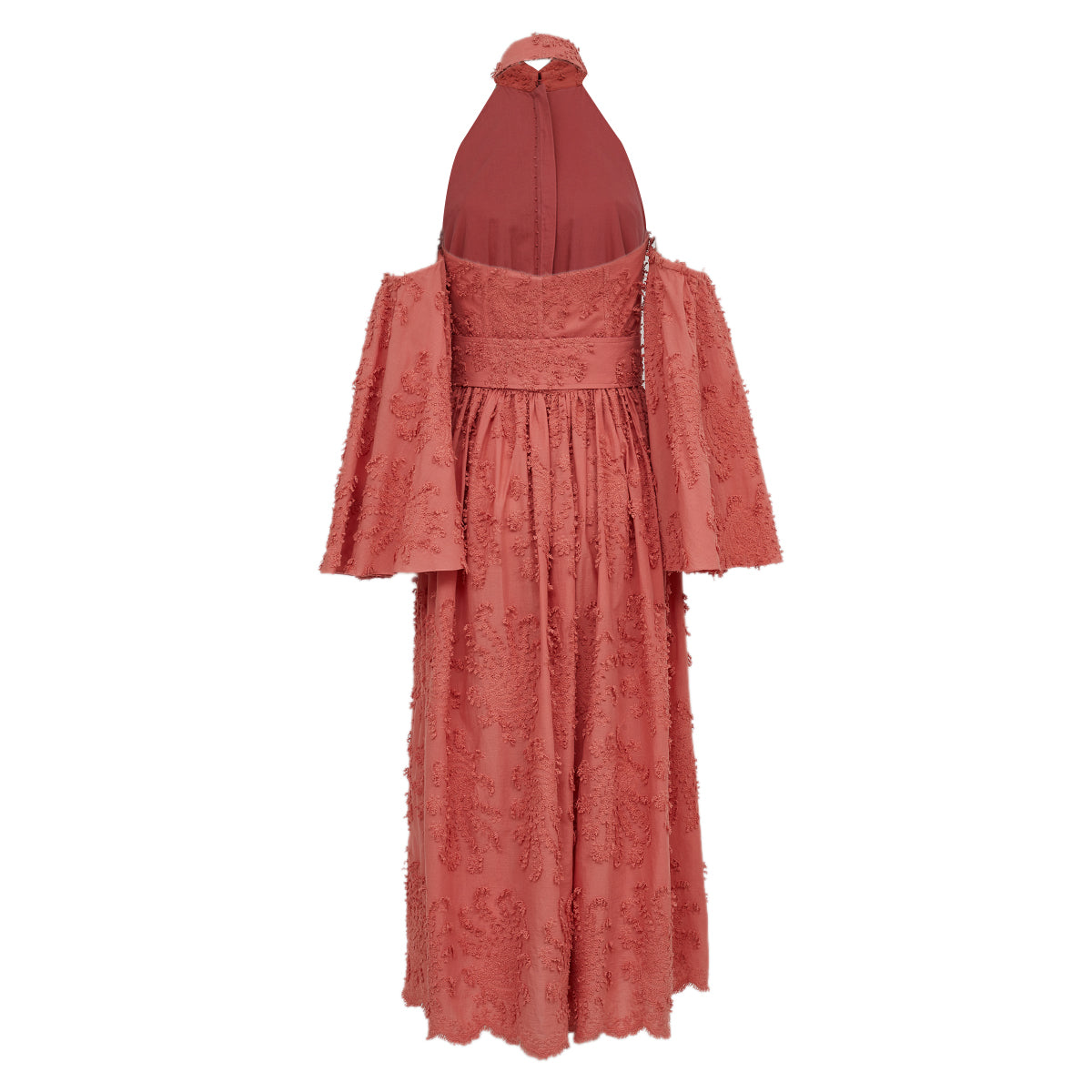 Vestido Paula Raia Bordado Rosa Tam 38 Br