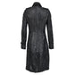 Casaco Sobretudo Burberry Couro Preto Tam 38 Br