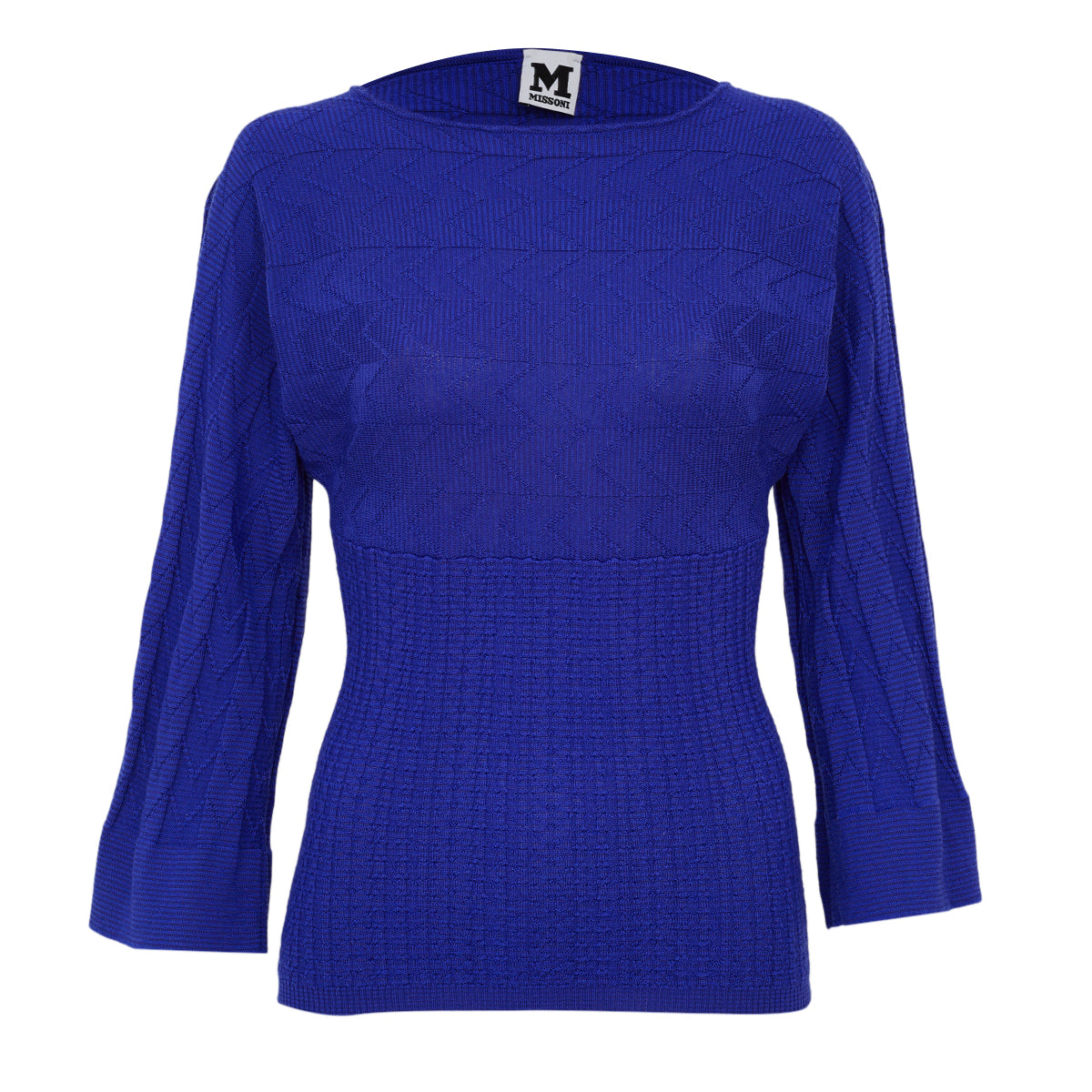 Malha Missoni Azul Tam P Br