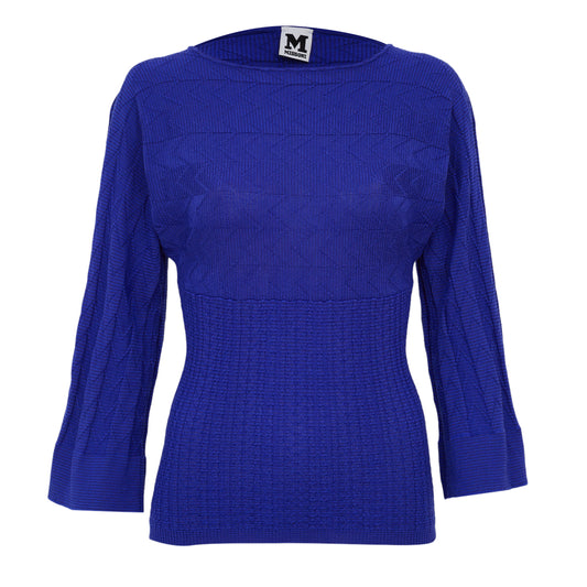 Malha Missoni Azul Tam P Br