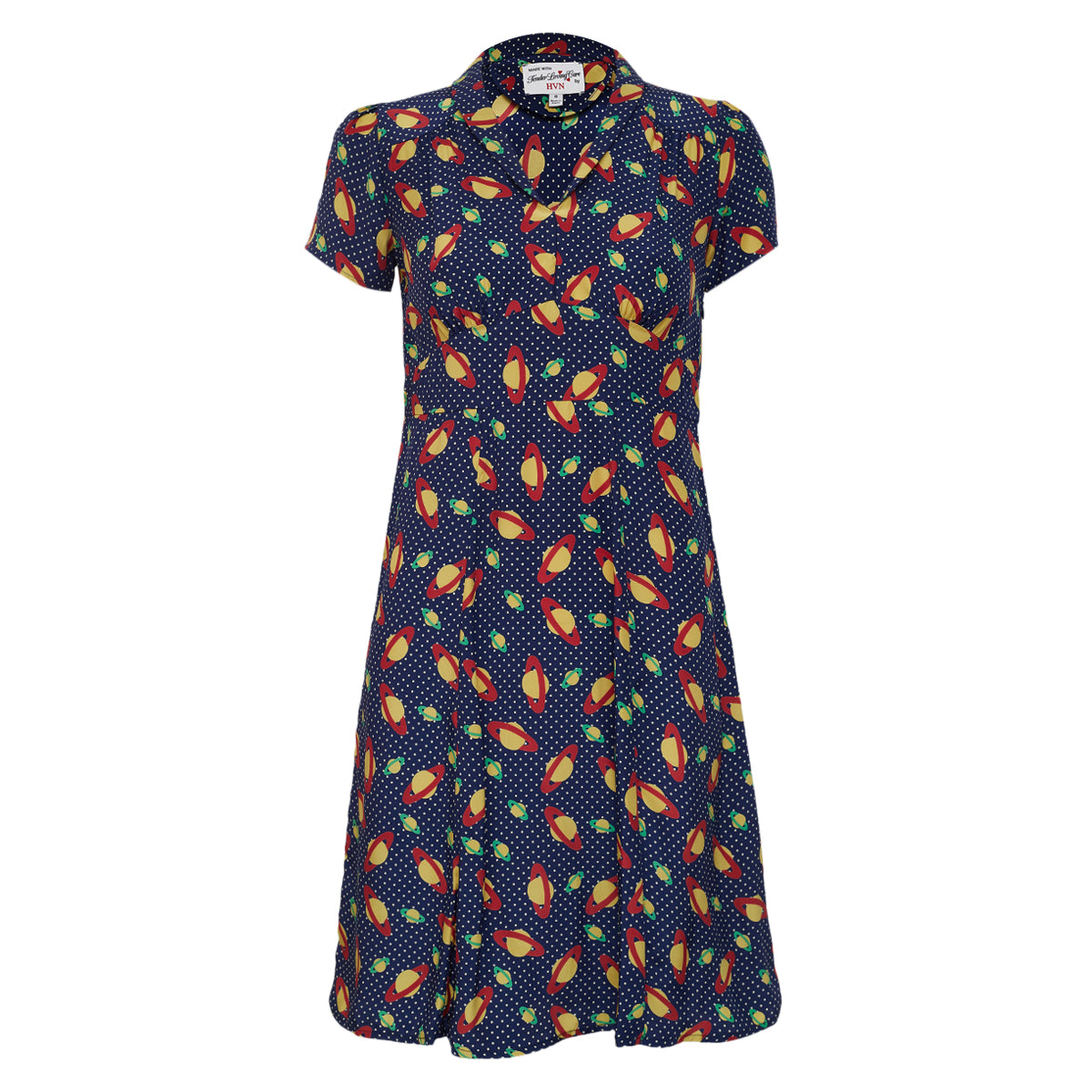 Vestido HVN Estampa Planetas Tam 34 BR