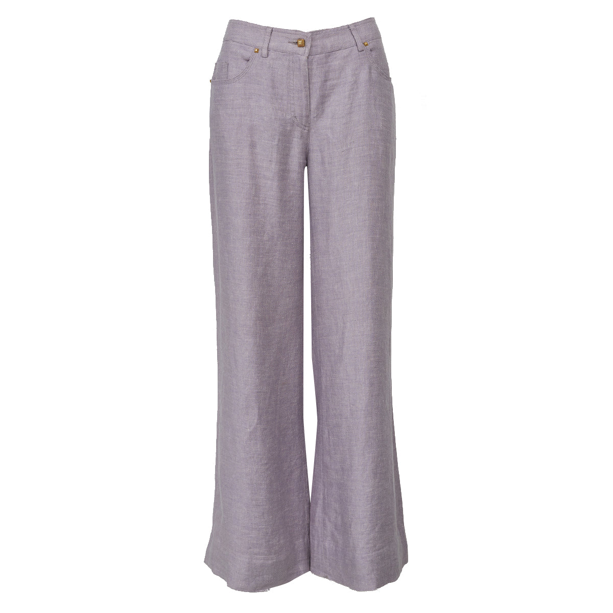 Calça Roberto Cavalli Linho Lilás Tam 42 Br