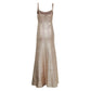 Vestido Herve Leger Dourado Longo Tam P BR