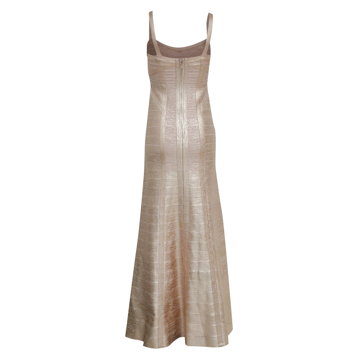 Vestido Herve Leger Dourado Longo Tam P BR