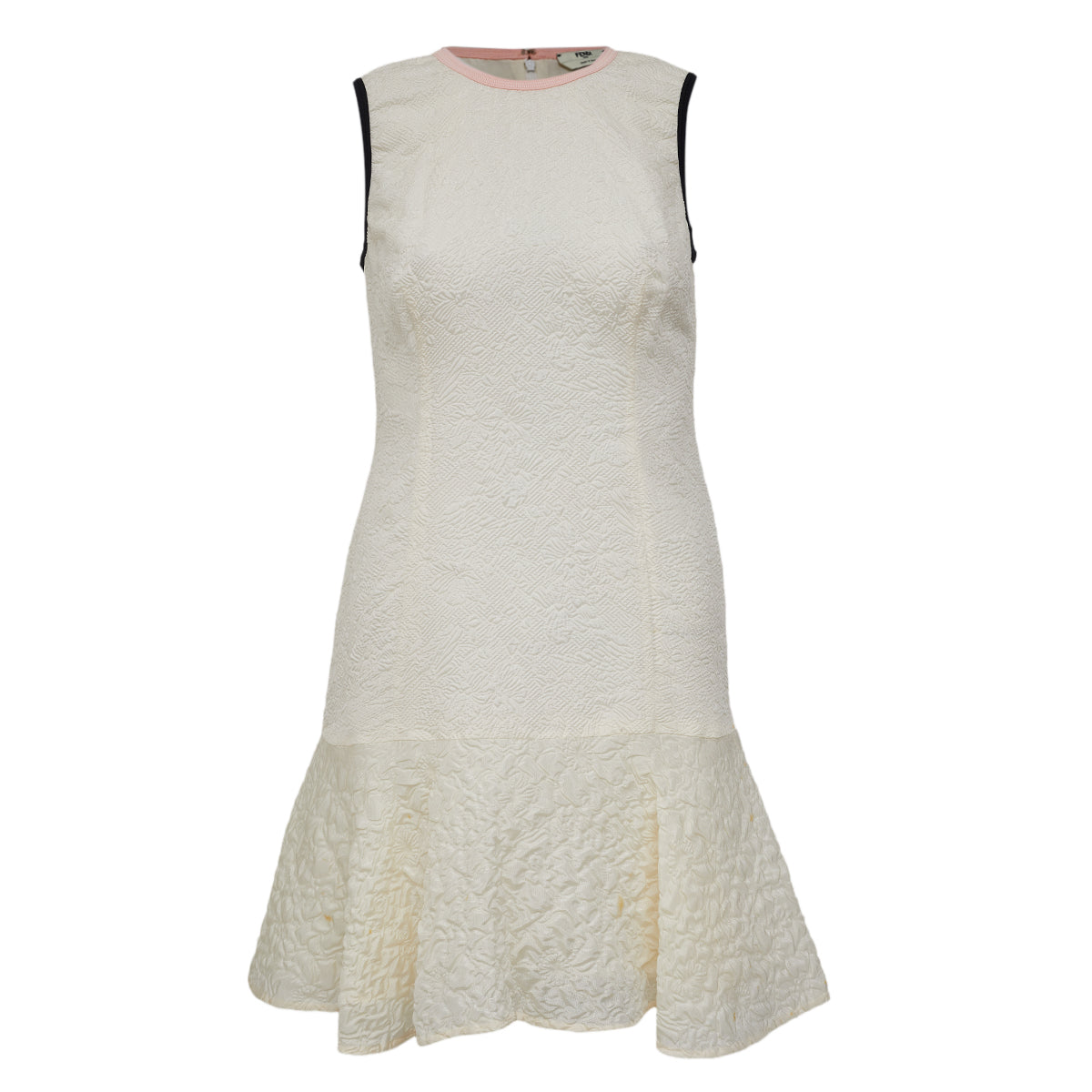 Vestido Fendi Texturizado Off White Tam 36 Br