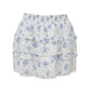 Saia LoveShackFancy Infantil Branca Floral Tam. 14 Anos