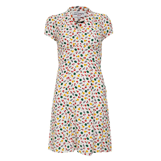 Vestido HVN Estampa Frutas Tam 34 BR
