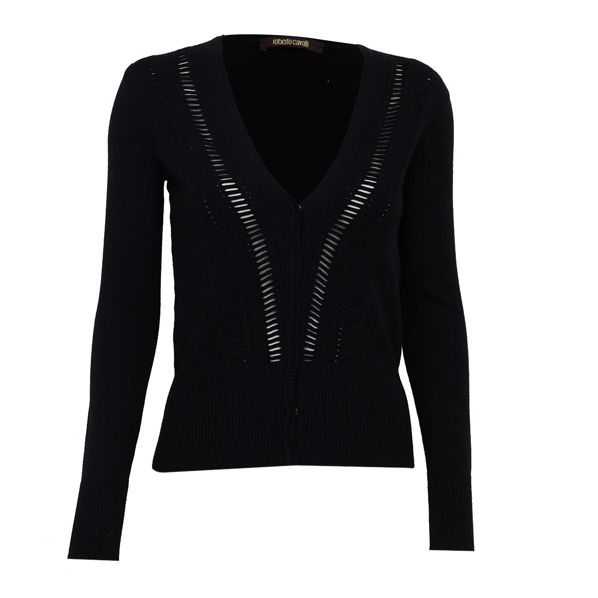 Cardigan Roberto Cavalli Preto Tam 36 Br