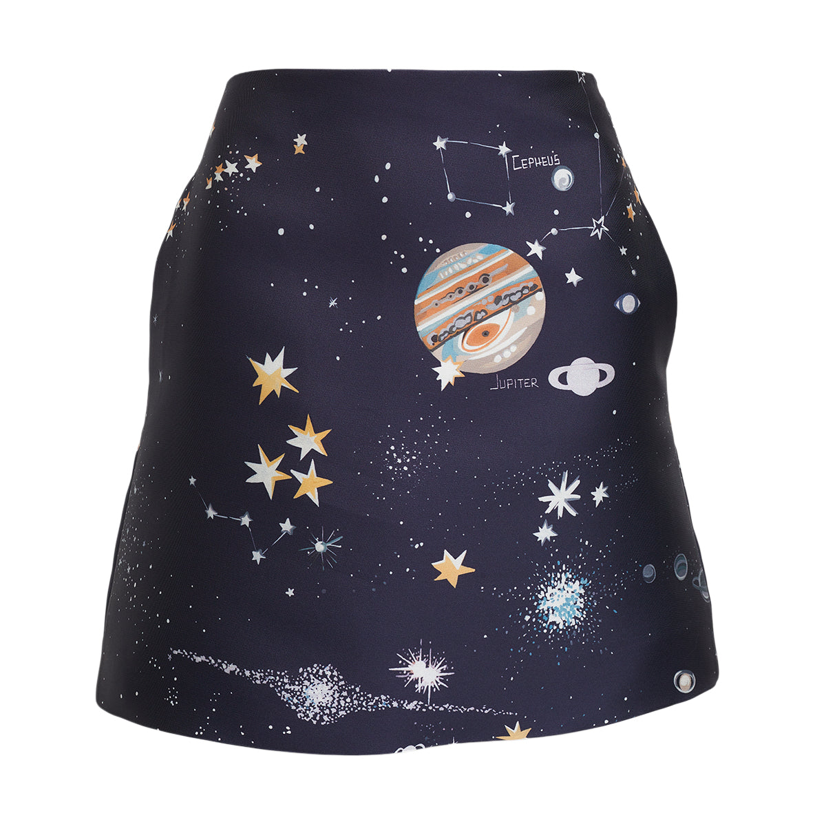Saia Valentino Estampa Planetas Tam 34 Br