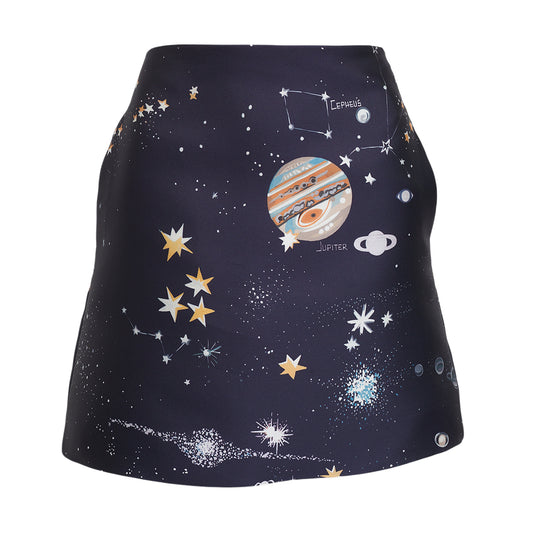 Saia Valentino Estampa Planetas Tam 34 Br