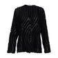 Conjunto Cris Barros Texturizado Preto Tam 40/42 Br