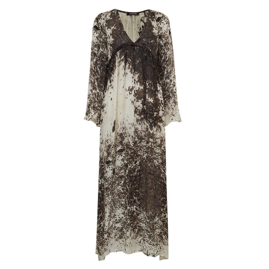 Vestido Roberto Cavalli Seda Estampado Tam 40 Br