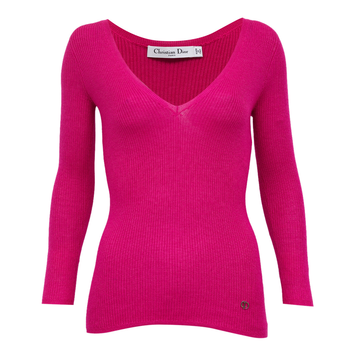 Blusa Dior Manga Longa Rosa Tam 36 Br