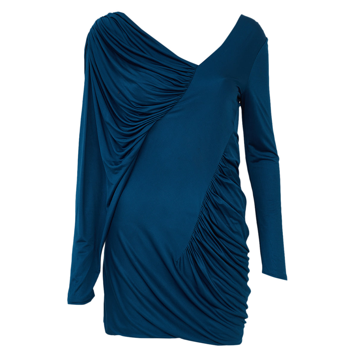 Vestido Saint Laurent Azul Tam 38 Br