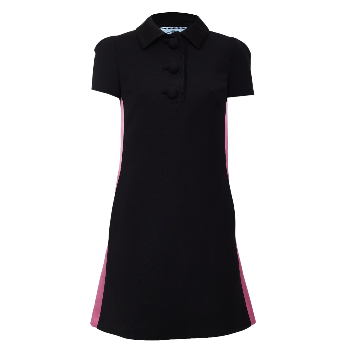 Vestido Prada Preto e Rosa Tam 34 Br