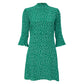Vestido HVN Estampa Flor Verde Tam 34 BR
