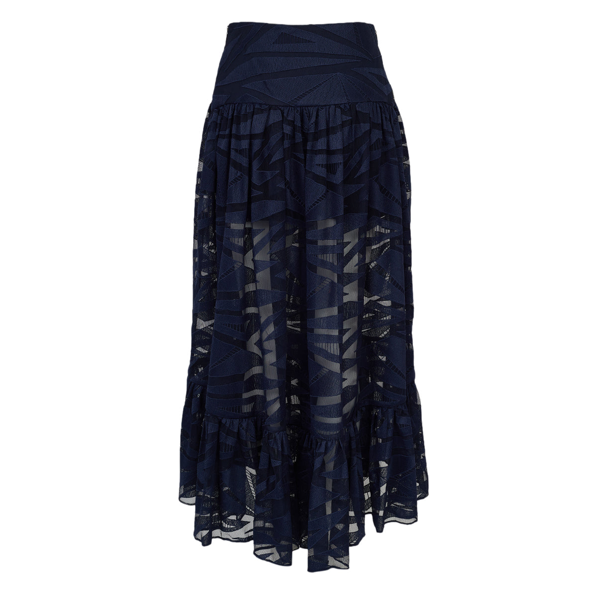 Conjunto Paula Raia Azul Bordada Tam 38 Br