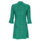 Vestido HVN Estampa Flor Verde Tam 34 BR