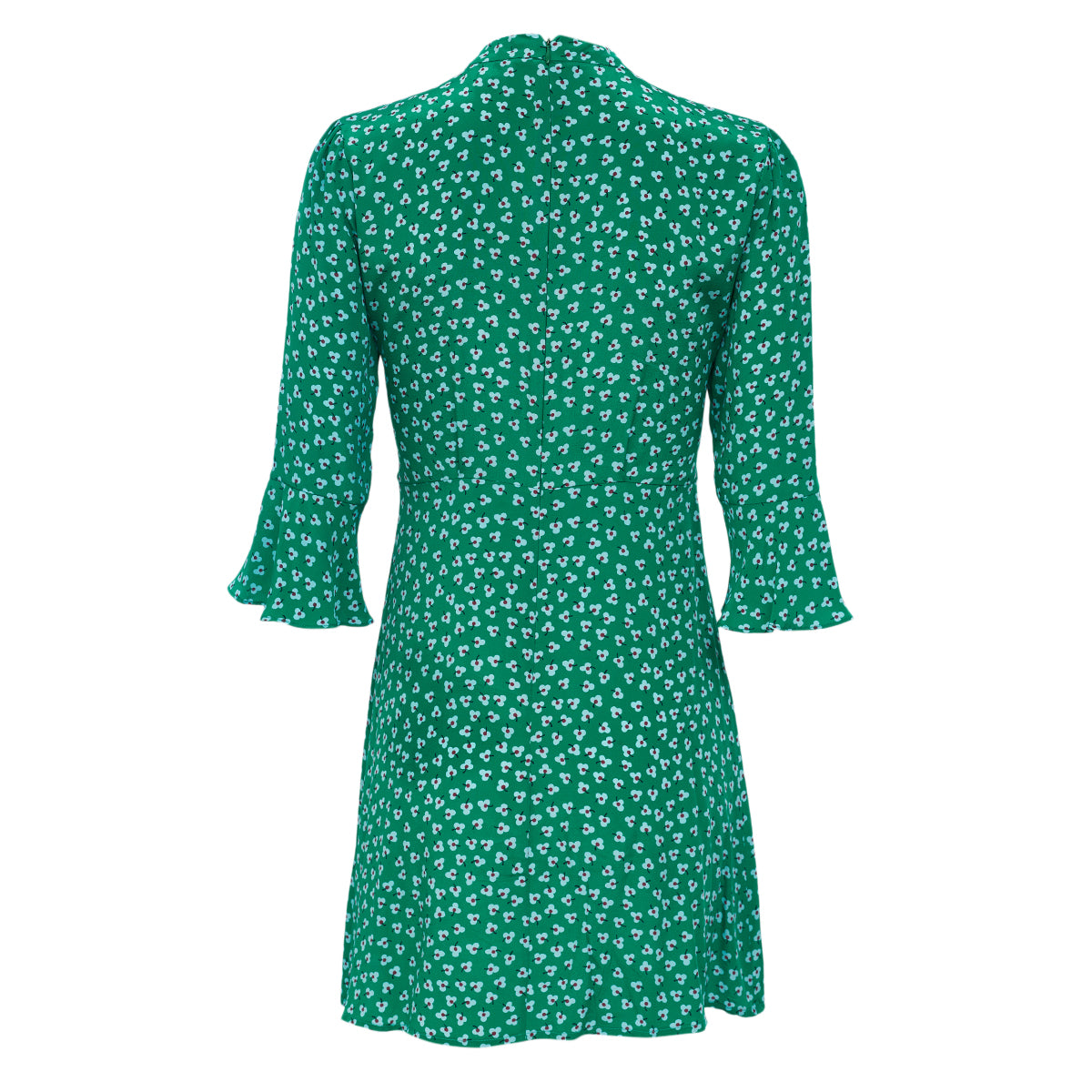 Vestido HVN Estampa Flor Verde Tam 34 BR