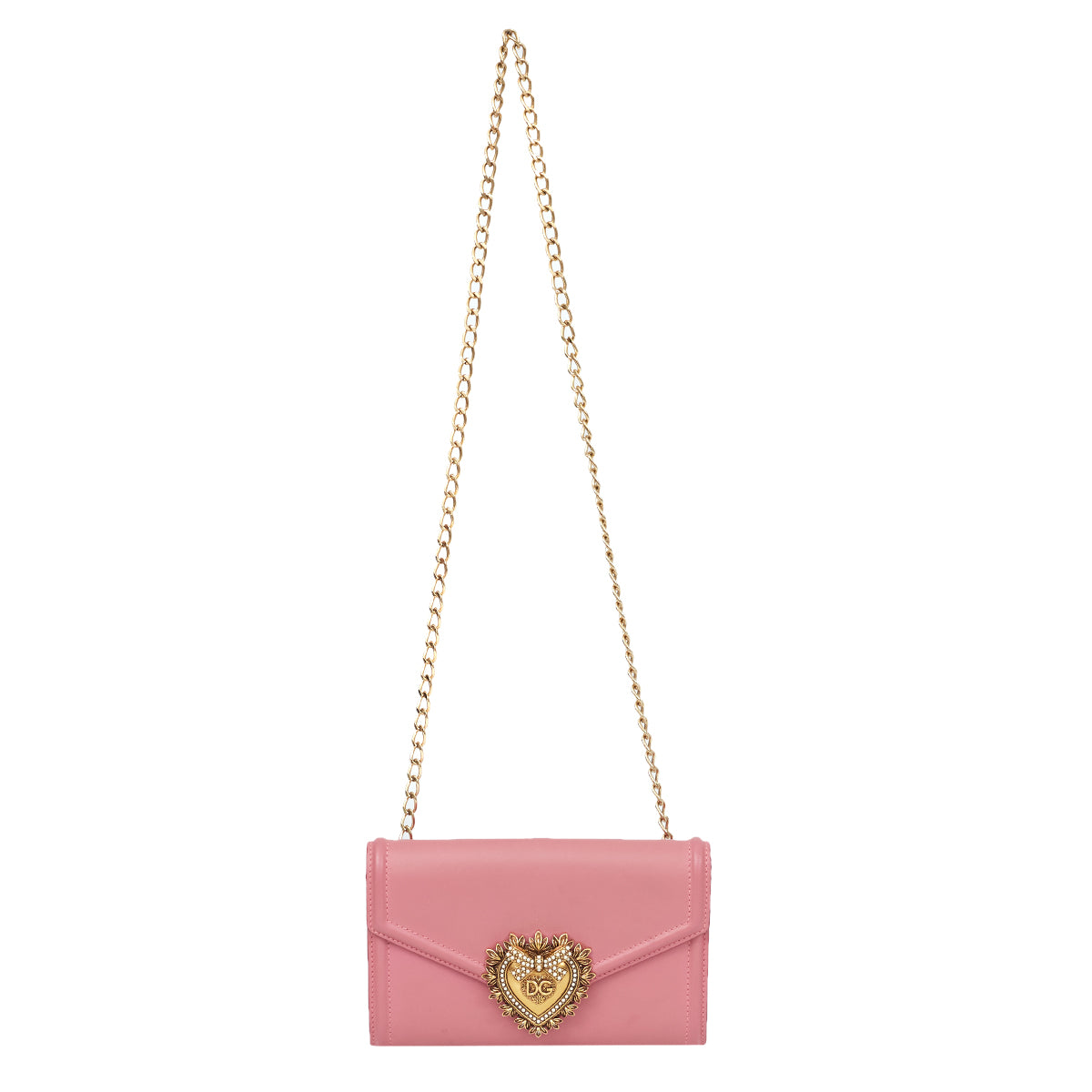 Bolsa Dolce & Gabanna Mini Envelope Devotion Belt Rosa