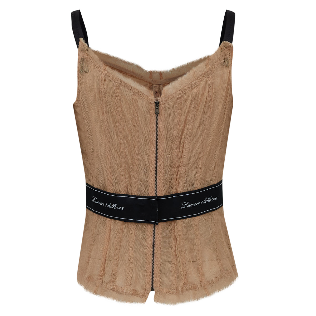 Corset Dolce & Gabbana Tule Bege e Preto