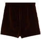 Shorts Gucci Veludo Marrom Tam. PP BR