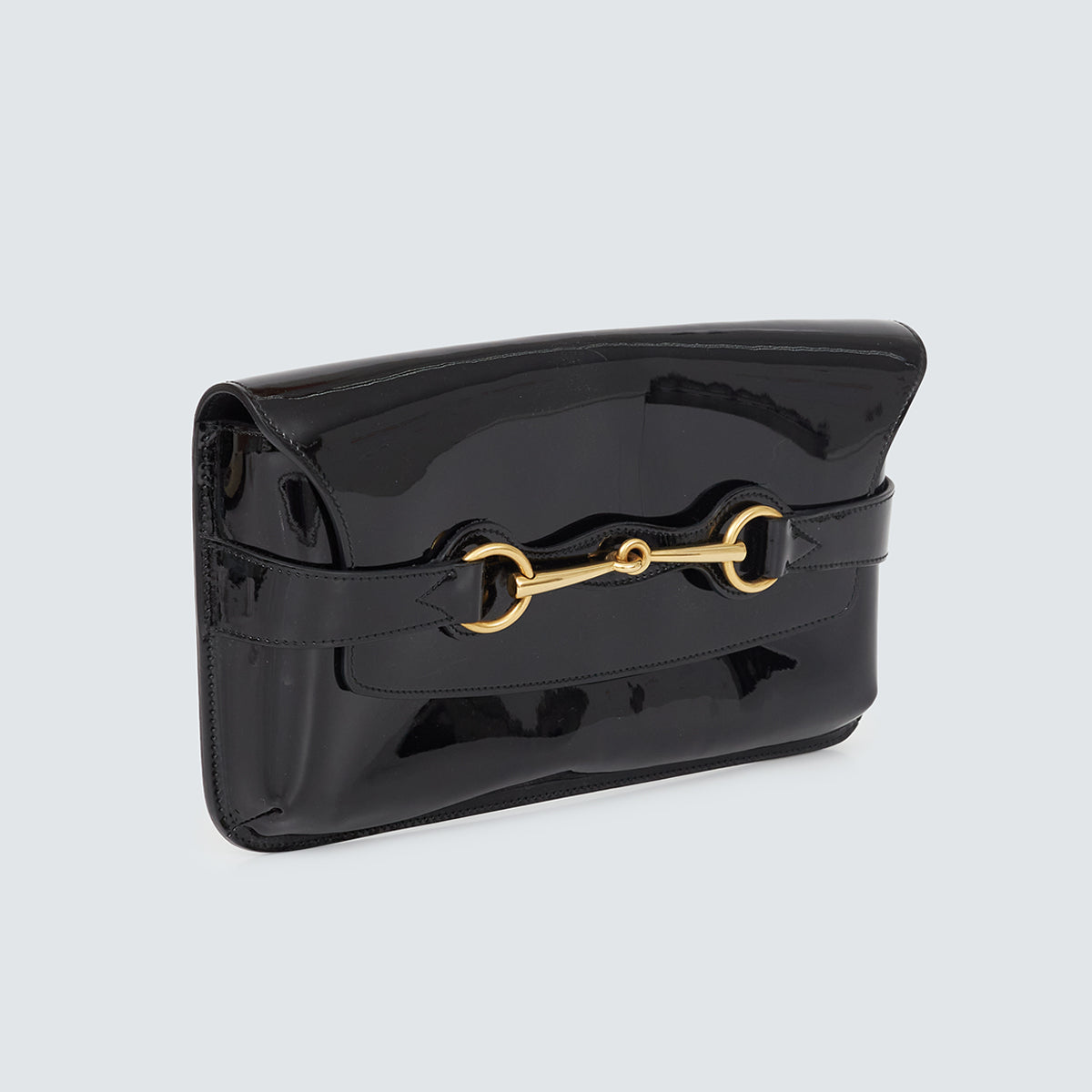 Clutch Gucci Preta Horsebit