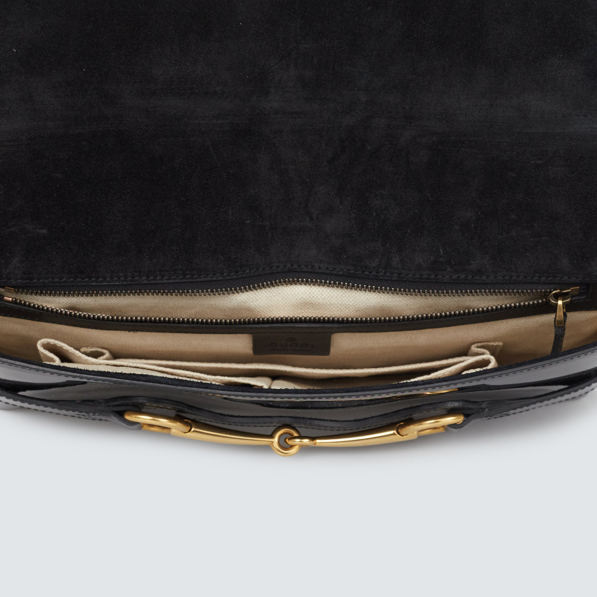 Clutch Gucci Preta Horsebit