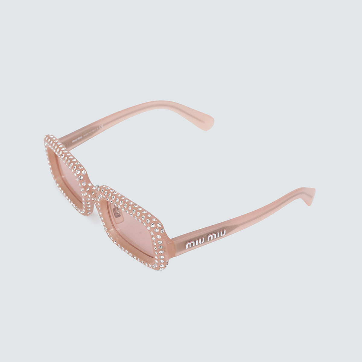 Óculos Miu Miu SMU09X Com Cristal Rosa