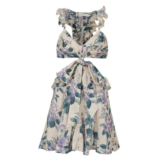 Vestido Zimmermann Florido Tam. 36 Br