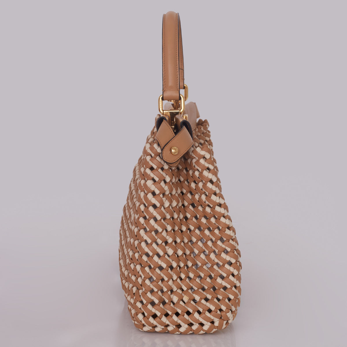 Bolsa Fendi Peekaboo Intrecciato