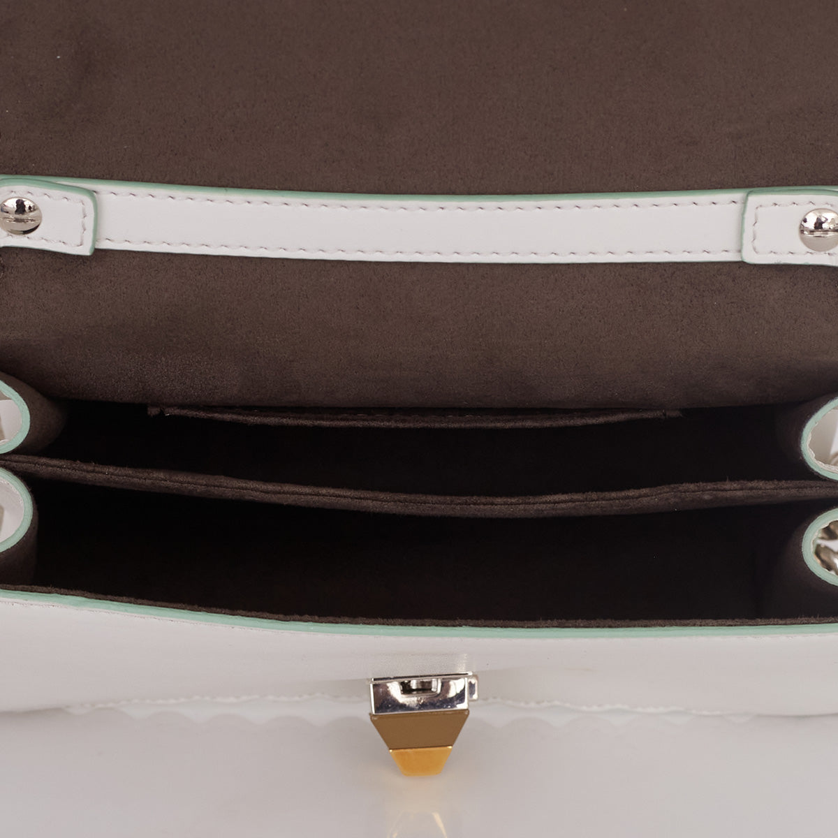 Bolsa Fendi Kan Branca