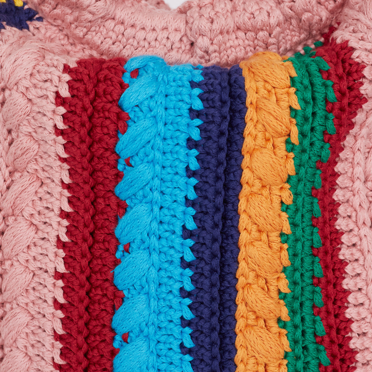 Bolsa Gucci Horsebit Multicolorida Crochet