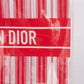 Bolsa Christian Dior Dioriviera Transparente com Listras Vermelhas