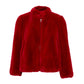 Casaco Trf Outerwear Vermelho Com Pelos Tam. 36 Br