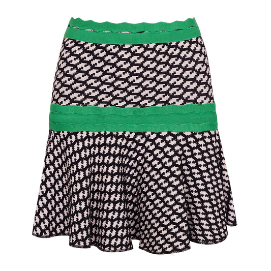 Saia Lolitta Preta e Branca Tam. M Br