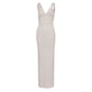 Vestido Herve Leger Branco Longo Tam. 34 BR