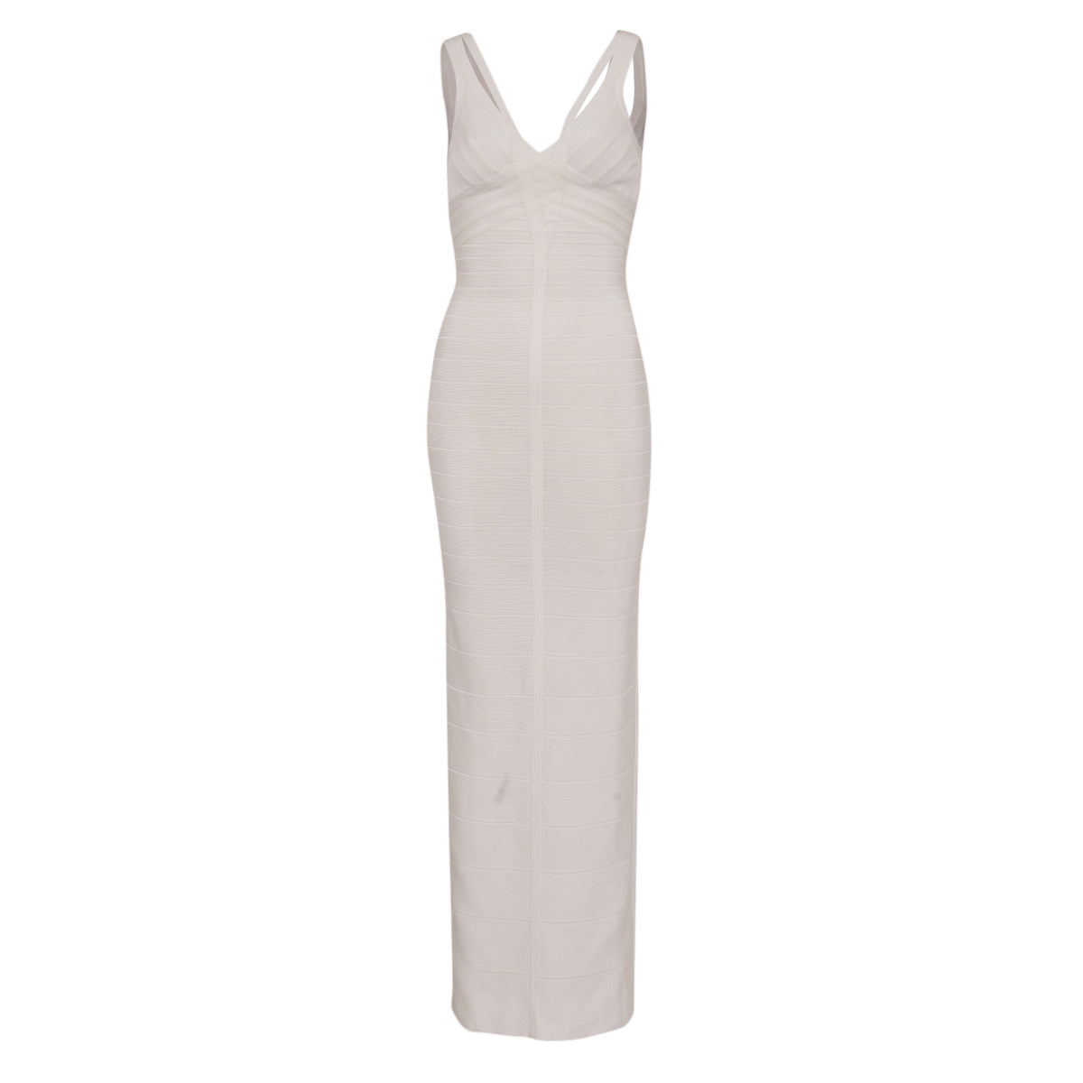 Vestido Herve Leger Branco Longo Tam. 34 BR