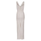 Vestido Herve Leger Branco Longo Tam. 34 BR