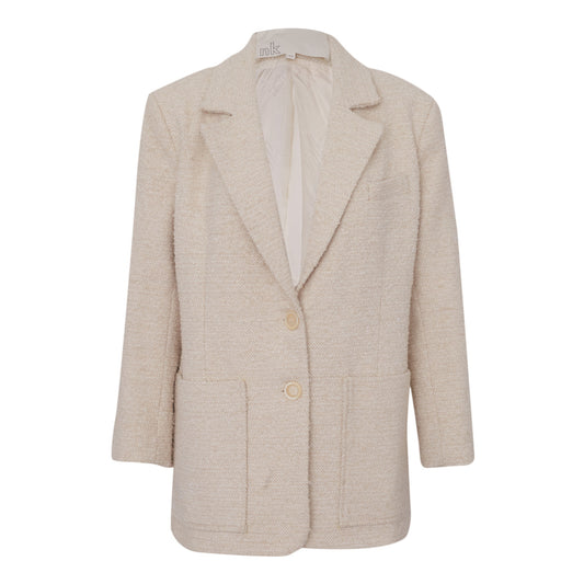 Blazer Nk Lã Bege Tam. 42 BR