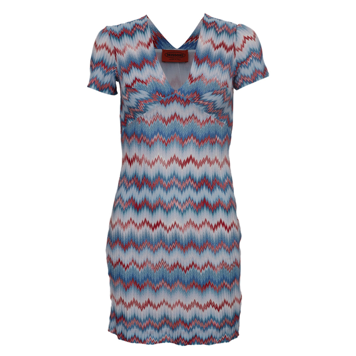 Vestido Missoni Azul e Vermelho Tam. 36 Br